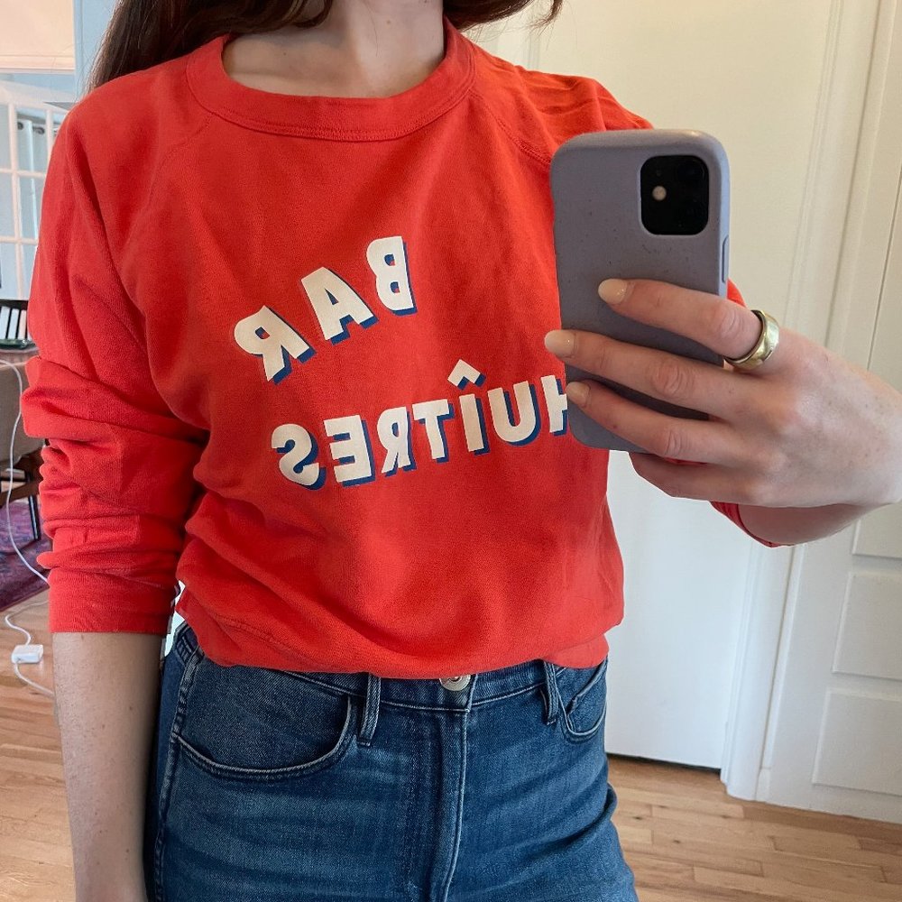 Clare V Bar Huitres Oyster Bar Sweatshirt
